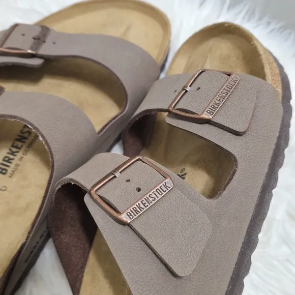 Birkenstock Arizona  Brown Slide Sandals Nwot Size 46