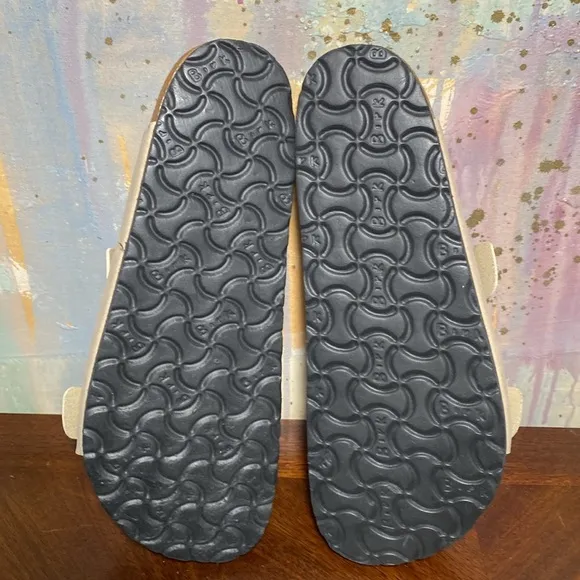 Birkenstock Arizona, Soft Footed Nubuck  Leather Unisex Sandals Sz 42/US-W11/M9