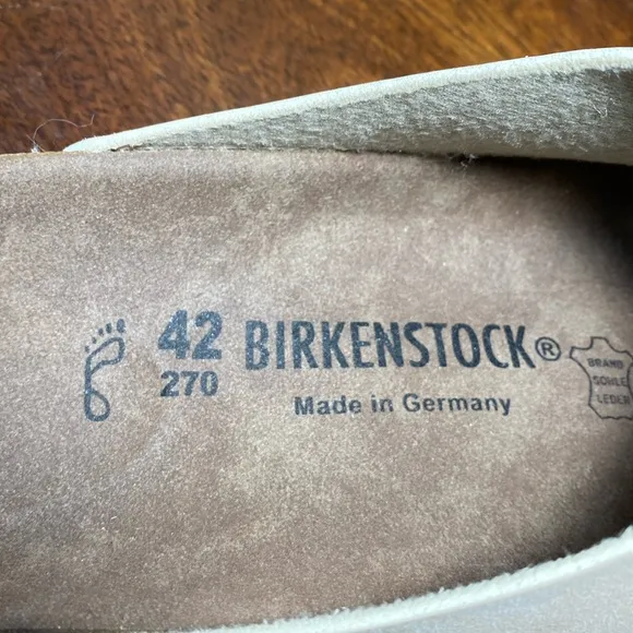 Birkenstock Arizona, Soft Footed Nubuck  Leather Unisex Sandals Sz 42/US-W11/M9