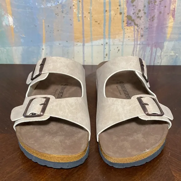Birkenstock Arizona, Soft Footed Nubuck  Leather Unisex Sandals Sz 42/US-W11/M9