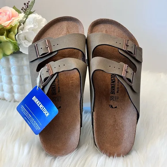 Birkenstock Brown Double Strap Sandals. NWT