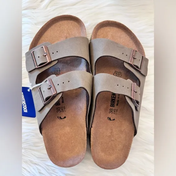 Birkenstock Brown Double Strap Sandals. NWT