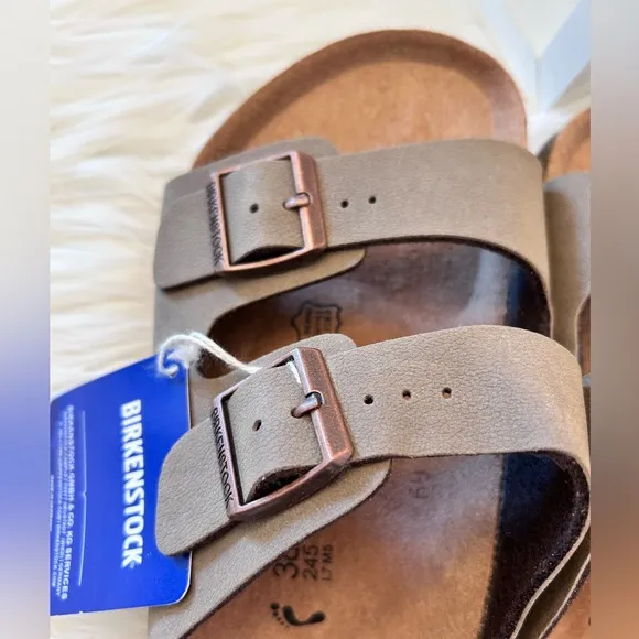 Birkenstock Brown Double Strap Sandals. NWT