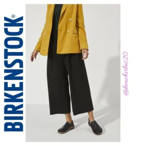 BIRKENSTOCK Callan Natural Leather Vintage Wood Black Regular 41 (L10, M8) NIB