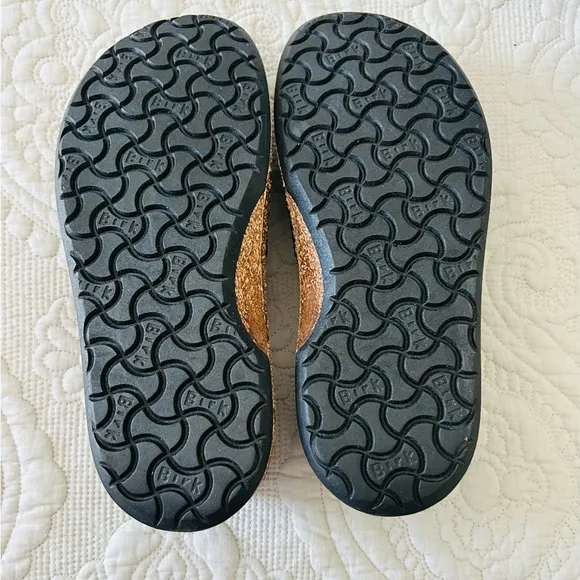 BIRKENSTOCK Callan Natural Leather Vintage Wood Black Regular 41 (L10, M8) NIB