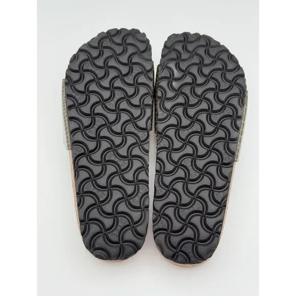 Birkenstock Flip Flops Sandals Madrid khaki Magic Snake Women's Size US4 EU35
