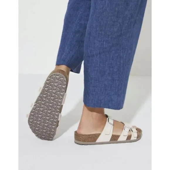 Birkenstock Franca Birkibuc Sandals Womens Size 7 Light Rose Regular Fit EU 38