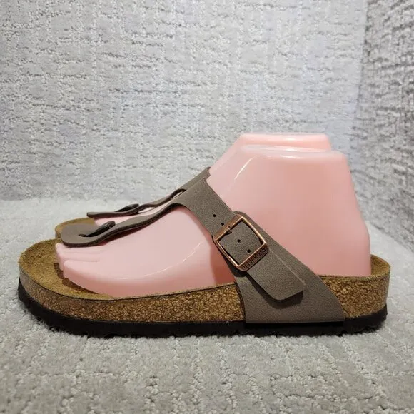 Birkenstock Gizeh Size EU 38 L7 M5 US Brown Birko-Flor Flip Flop thong Sandals