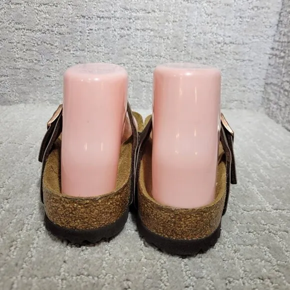 Birkenstock Gizeh Size EU 38 L7 M5 US Brown Birko-Flor Flip Flop thong Sandals