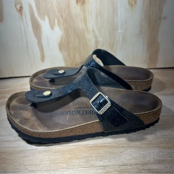 Birkenstock Gizeh Thong Sparkly Sandals Women’s Size 7.5