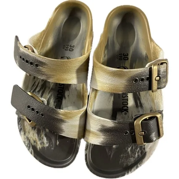 Birkenstock Kids Unisex Arizona Eva Glamour Gold Sandal Us Kids 12 Narrow Fit