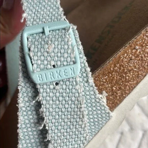 Birkenstock Light Blue Thong Sandals Size 39