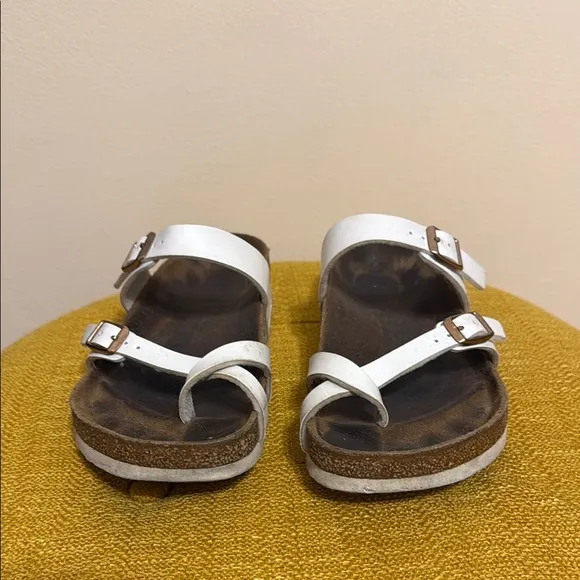 Birkenstock Mayari Burke-Flor White Sandals