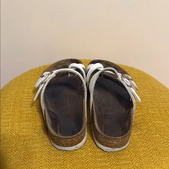 Birkenstock Mayari Burke-Flor White Sandals