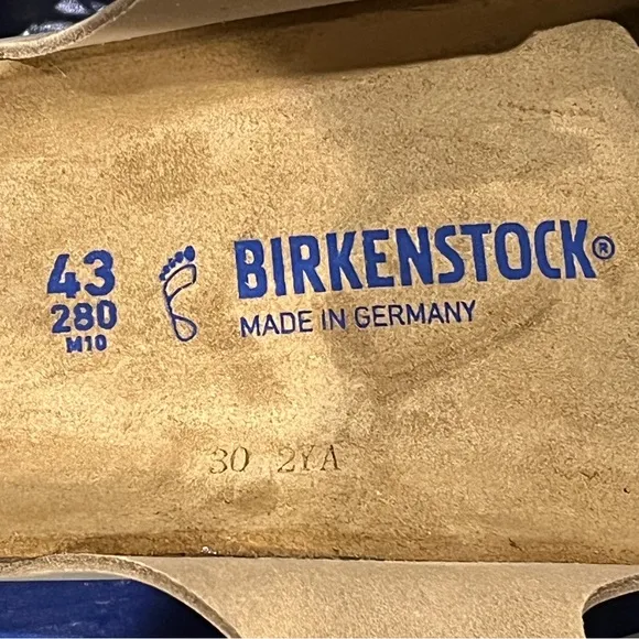 Birkenstock Men’s Arizona Soft Footbed Sandals Oiled Leather Tabacco Size 10 US