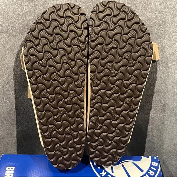 Birkenstock Men’s Arizona Soft Footbed Sandals Oiled Leather Tabacco Size 10 US