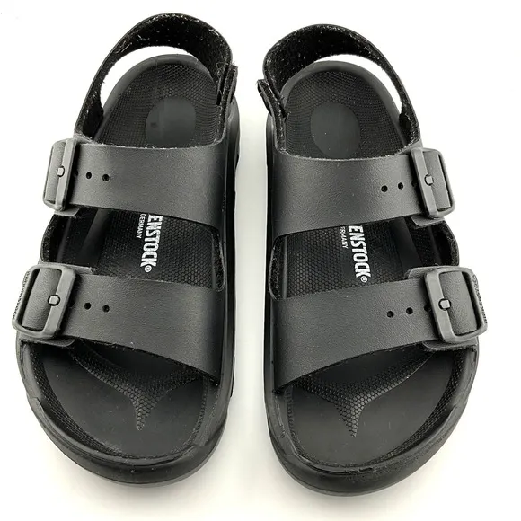 Birkenstock Mogami Sandals Kids Size EUR Size 34 US Size 3-3.5 Black Slingback