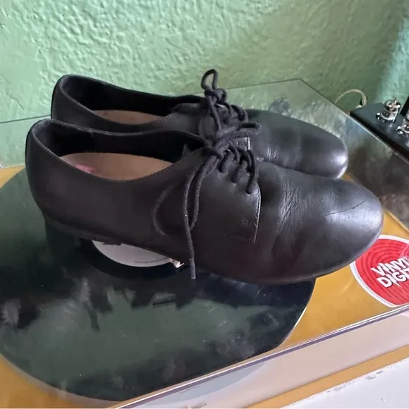 Birkenstock SAUNDERS Black Napa Leather Derby Oxford Lace-Up Shoes 37