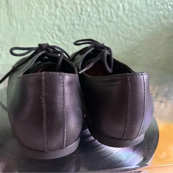 Birkenstock SAUNDERS Black Napa Leather Derby Oxford Lace-Up Shoes 37