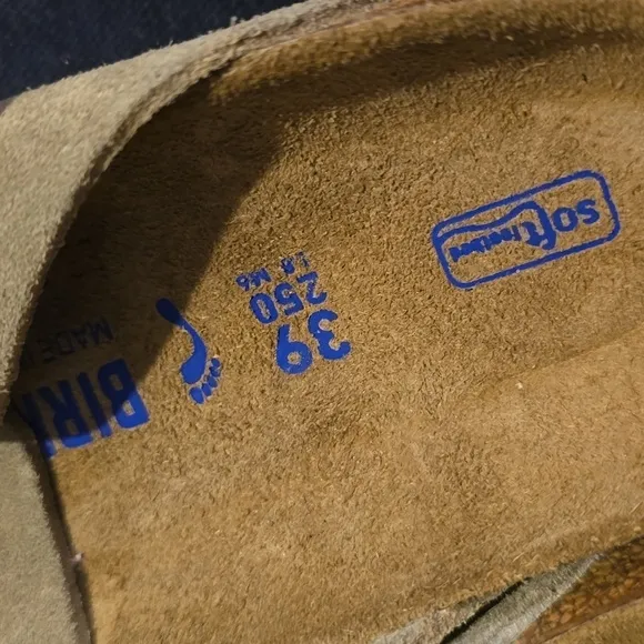 Birkenstock Unisex Boston Soft Footbed Clogs, Color: Taupe, Retail $165.00 US