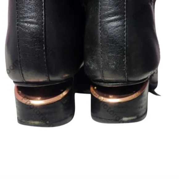 Black Alexander Wang  Leather Ankle Boots