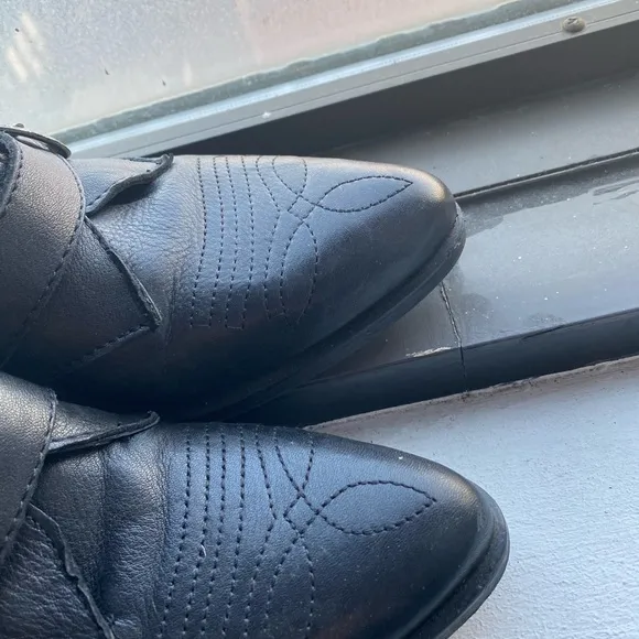 Black ankle boots