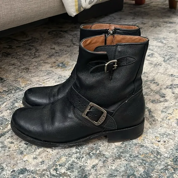 Black Frye ankle boots