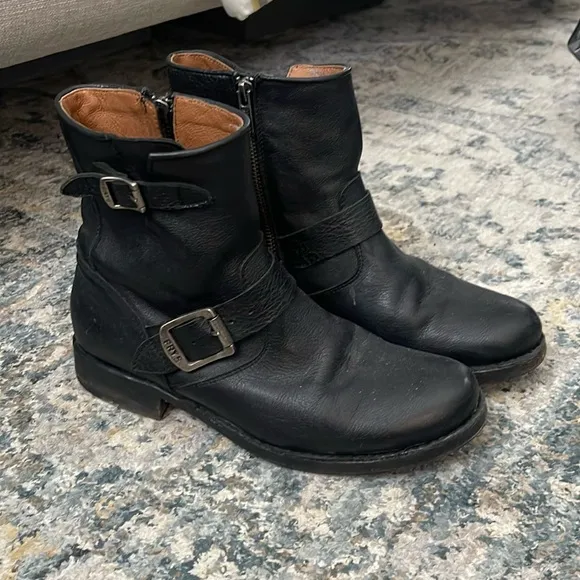 Black Frye ankle boots