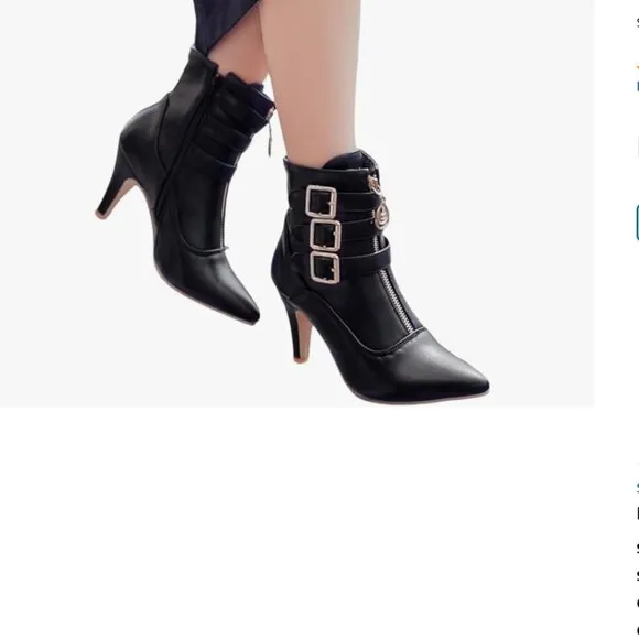 Black High Kitten Heels