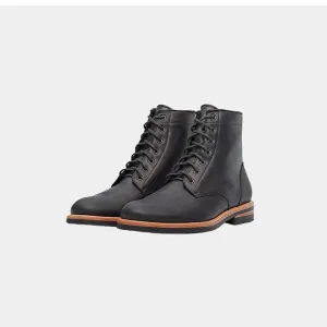 Black Leather Men's Boots