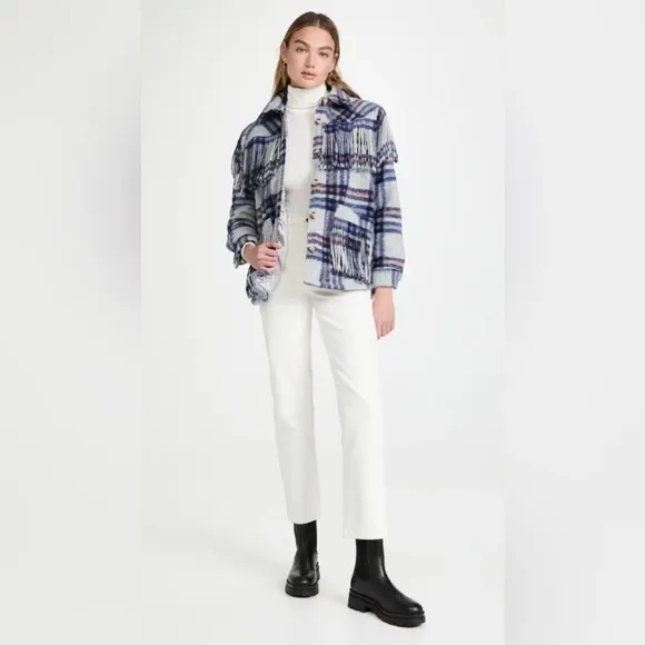 Blank NYC Women’s Plaid Jacket Shacket NWT NEW
