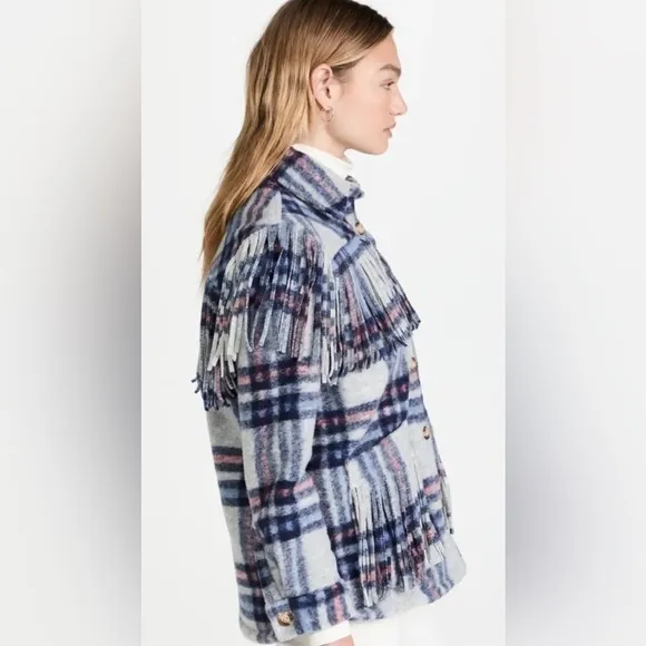 Blank NYC Women’s Plaid Jacket Shacket NWT NEW