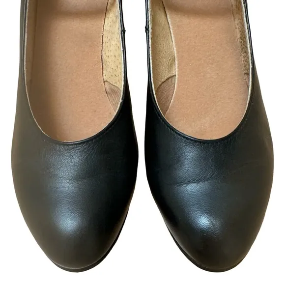 BLOCH Cabaret Character Shoes Black 2.5” Heel Leather Stage Theater