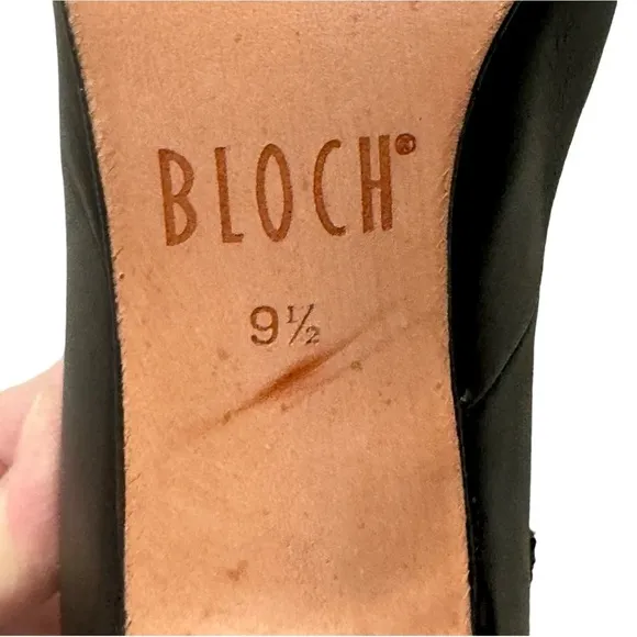 BLOCH Cabaret Character Shoes Black 2.5” Heel Leather Stage Theater