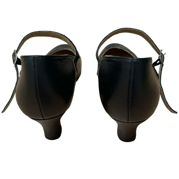 BLOCH Cabaret Character Shoes Black 2.5” Heel Leather Stage Theater