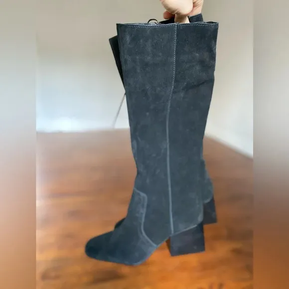 Blondo Knee Boots Waterproof Cow Suede Quiet Luxury Streetwear Date Night Y2K