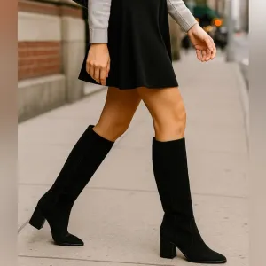 Blondo Knee Boots Waterproof Cow Suede Quiet Luxury Streetwear Date Night Y2K