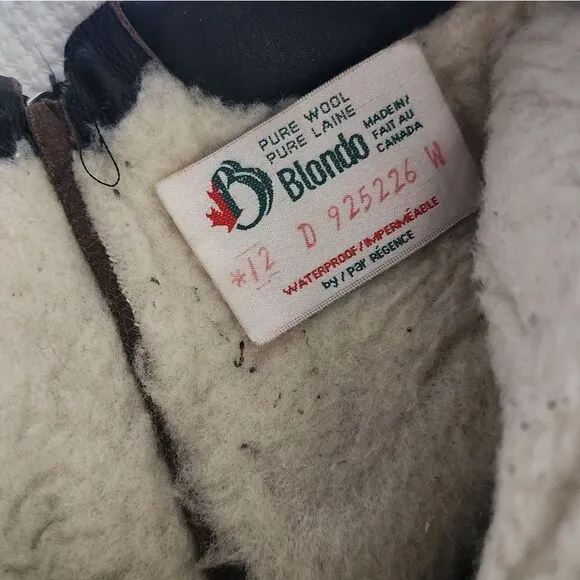 Blondo leather boots wool waterproof
