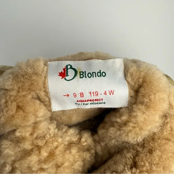 Blondo Women’s Shearling-Lined Waterproof Winter Boots – Size 9 B Wide