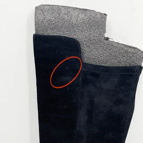 Blondo Womens Sierra Waterproof Riding Boot US 8M EU 38-39 Black Suede NIB