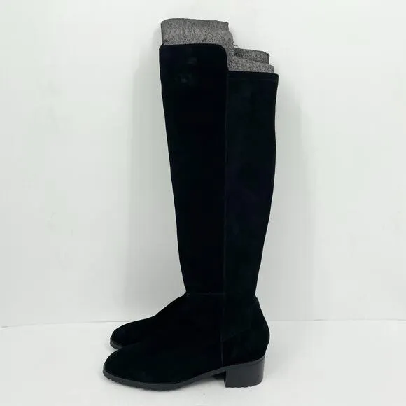 Blondo Womens Sierra Waterproof Riding Boot US 8M EU 38-39 Black Suede NIB