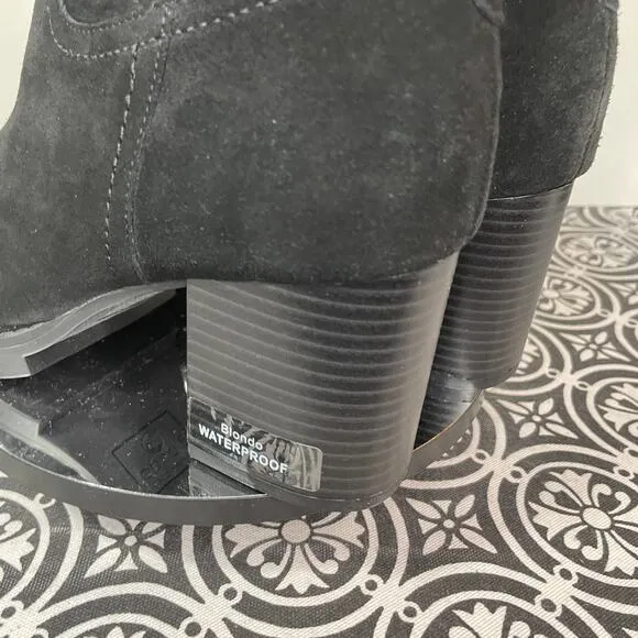 Blondo Women's Tia Booties Women's Shoes black/cream 9.5
