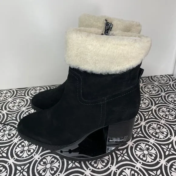 Blondo Women's Tia Booties Women's Shoes black/cream 9.5