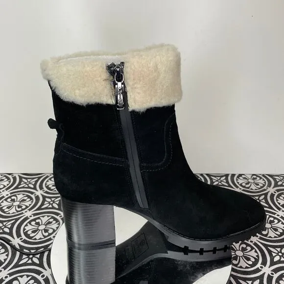 Blondo Women's Tia Booties Women's Shoes black/cream 9.5