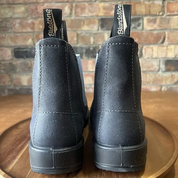 Blundstone Original 2209 Gray Denim Leather Suede Ankle Boots Size 10 M