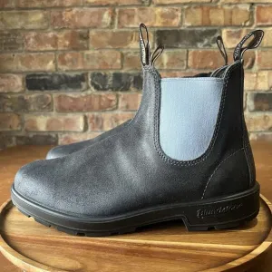 Blundstone Original 2209 Gray Denim Leather Suede Ankle Boots Size 10 M