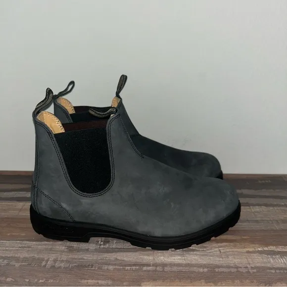Blundstone Style 587 Rustic Black Leather Boots Men’s 14 NWOT
