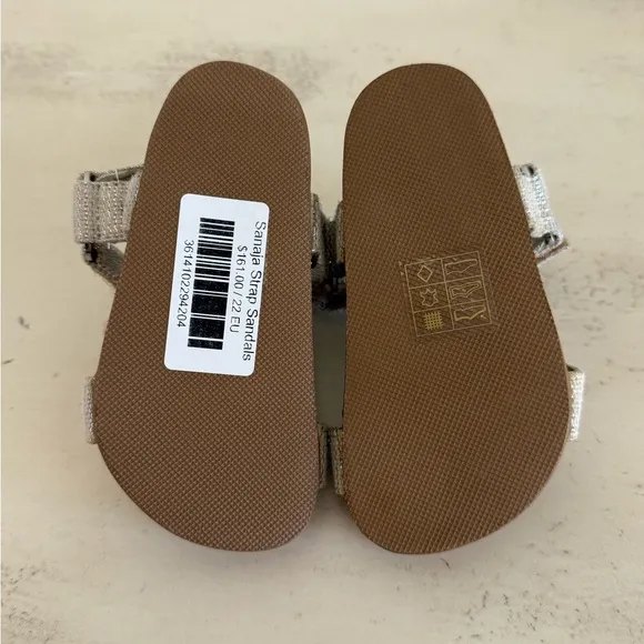 Bonton Gold Girls Sandals