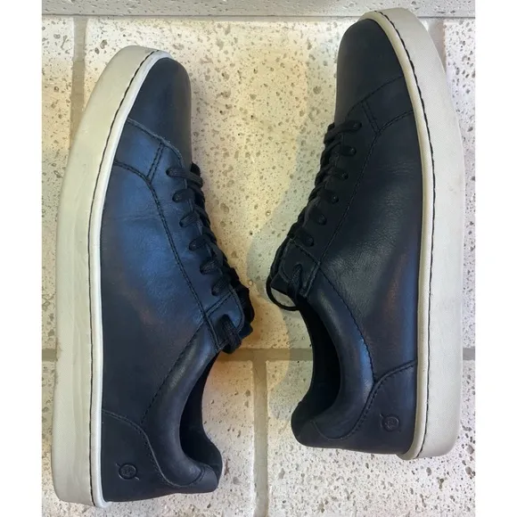 Born Men’s ALLEGHENY II Sneakers Navy Leather Lace Up Size 11.5