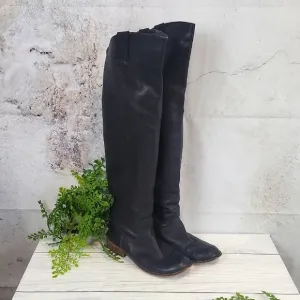 BP Women's Black Leather Over the Knee-High Boots Size 8.5